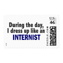During The Day I Dress Up Like An Internist Postage Stamps