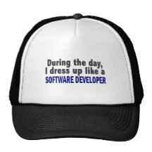 During The Day I Dress Up Like Software Developer Mesh Hats