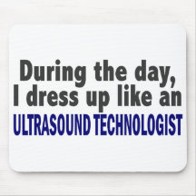 During The Day Ultrasound Technologist Mouse Pads