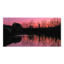Dusk at Chambers Grove Customized Photo Card