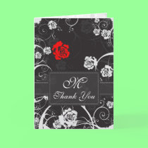 Dusk Monogram Thank You Card