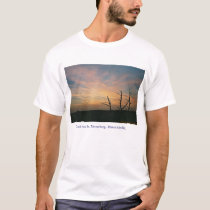 Dusk on mount St. Pieter t-shirts by QuestDweller Dusk on mount St. Pieter t-shirts