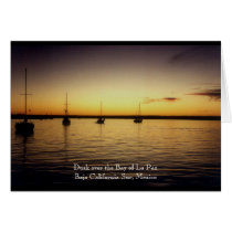 Dusk on the Bay of La Paz cards by truestar Dusk on the Bay of La Paz cards