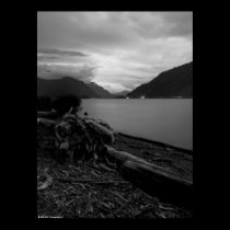 Dusk on the Columbia River posters