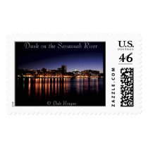 Dusk on the Savannah River. postage by dreagan07 Dusk on the Savannah River. postage