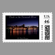 Dusk on the Savannah River. stamps