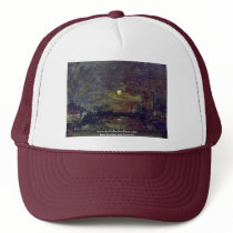 Dusk Over The Port Of Le Havre By Boudin Eugène Mesh Hat