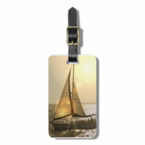 Dusk Sailing Luggage Tag luggage tags