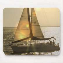 Dusk Sailing Mouse Pad