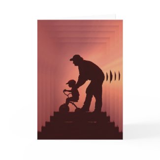 Dusk SIlhouette Card for Fathers Day card
