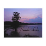 Dusk Twilight at Sardis Lake Mississippi postcard