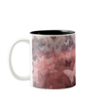 "Dusky Pink Butterflies" Mug mugs