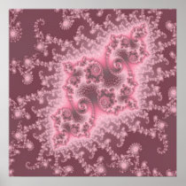 Dusky Pink Jellyfish Poster