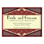 Dusky Pink Vintage, 5.5 x 7.5 wedding invite invitations