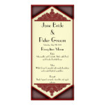 Dusky Pink Vintage, menu/program rack card