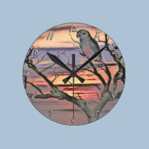 Dusky Pionus Art Clock wall clocks