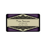 Dusky Purple Vintage, address labels labels