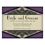 Dusky Purple Vintage, wedding invite