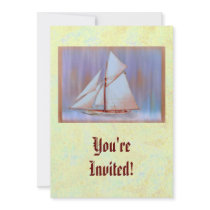 Dusky Sails Father's Day custom Personalized Announcements