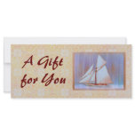 Dusky Sails Gift Certificate template Rack Card