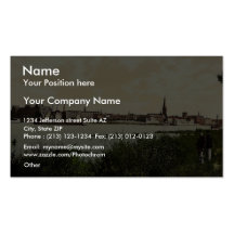 Dusseldorf from the Rhine, the Rhine, Germany clas Business Cards