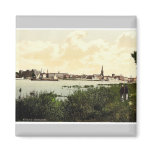 Dusseldorf from the Rhine, the Rhine, Germany clas Refrigerator Magnets