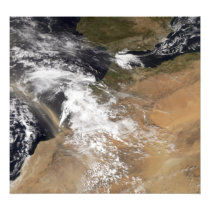 Dust plumes off the Moroccan coast
