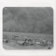 Dust Storm in Approching Rolla Kansas in 1935 Mousepad