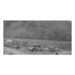 Dust Storm in Approching Rolla Kansas in 1935 photo cards