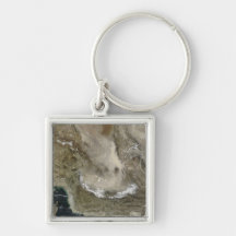 Dust storm in Iran Keychain