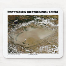 Dust Storm In The Taklimakan Desert Picture Earth Mouse Pad