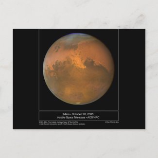 Dust Storm on Mars Cards and Postcards postcard