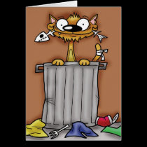 Dustbin Cat cards