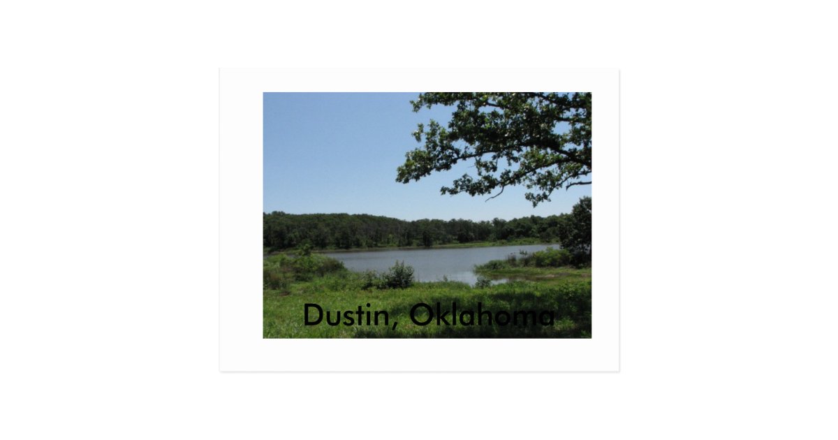 Dustin Lake1, Dustin, Oklahoma Postcard Zazzle