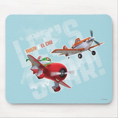 Dusty and El Chu - Let's Soar! Mousepad