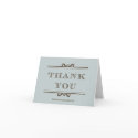 Dusty blue refine elegance thank you cards card