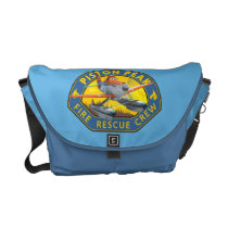 Dusty Fire Rescue Crew Badge Courier Bag at Zazzle