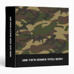 Dusty Green Camo 3 Ring Binders