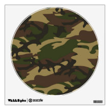 Dusty Green Camo Wall Stickers