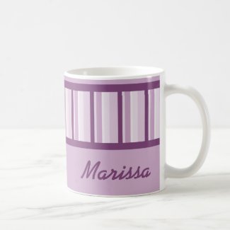 Dusty Mauve Deco Personalized Mug mug