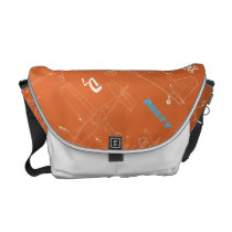 Dusty Pattern Courier Bag at Zazzle