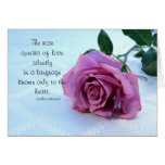 Dusty Pink Rose  Card cards