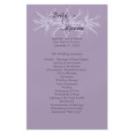 Dusty Purple Floral Wedding Program flyers