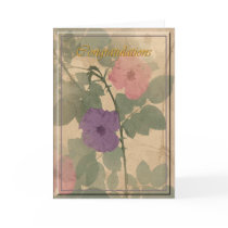 Dusty Rose Congratulations Greeting Cards