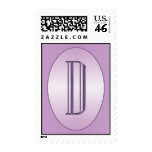 Dusty Rose Monogram Postage