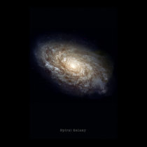 Dusty Spiral Galaxy Astronomy Poster posters