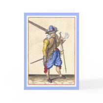 Dutch 17th Century Soldier - Greeting Card