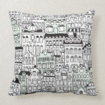 Dutch amsterdam illustration home pattern pillows