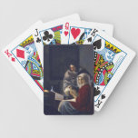 Dutch Artist Vermeer Painting Girl Interupted Poker Deck
