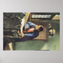 Dutch Artist Vermeer Painting The Geographer Poster